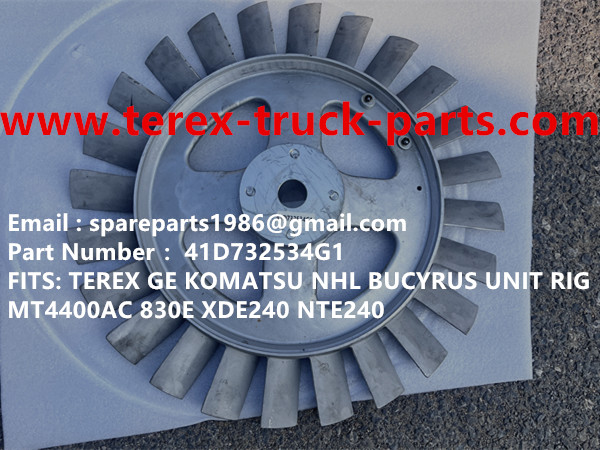 TEREX GE WHEEL MOTOR KOMATSU MT4400AC UNIT RIG BUCYRUS CATERPILLAR NHL MT4400AC MT3600 MT3700 NTE240 NTE260 BELAZ XCMG XDE240 XDE260 75306 75131 KOMATSU 830E GE GENERAL ELECTRIC 930E FAN 41D732534G1