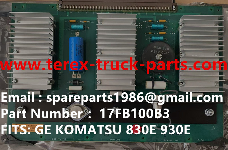 17FB100B3 CARD 小松 58F-30-00311 58F-30-00310 930E-4 930E-5 5GDY106 MOTOR TEREX RIGID DUMP TRUCK HALUER OFF HIGHWAY GE WHEEL MOTOR KOMATSU 730E 830E 930E 960E TEREX BUCYRUS MT4400AC MINING DUMP TRUCK
