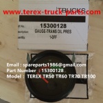 TEREX NHL TR50 TR60 RIGID DUMP TRUCK 15300128 GAUGE TRANS OIL PRESSURE