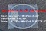 TEREX NHL TR100 HAULER MINING RIGID DUMP TRUCK ALLISON TRANMISSION MTU ENGINE SEAL 6832484