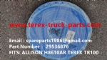 TEREX NHL TR35 3305F 3305G 3305K 3305B RIGID DUMP TRUCK HAULER ALLISON 4430 TRANSMISSION PUMP TORQUE 29536876