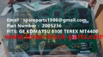 TEREX HAULER MINING RIGID DUMP TRUCK KOMATSU WHEEL MOTOR BUCYRUS UNIT RIG  MT3600 MT4400AC NTE240 NTE260 KOMATSU BELAZ 75313 830E 930E BELAZ 75131 GE 5GY19L6 CARD 2005236