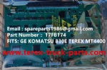 TEREX HAULER MINING RIGID DUMP TRUCK KOMATSU WHEEL MOTOR BUCYRUS UNIT RIG  MT3600 MT4400AC NTE240 NTE260 KOMATSU BELAZ 75313 830E 930E BELAZ 75131 GE 5GY19L6 CARD 17FB174