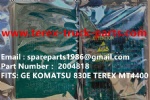 TEREX HAULER MINING RIGID DUMP TRUCK KOMATSU WHEEL MOTOR BUCYRUS UNIT RIG  MT3600 MT4400AC NTE240 NTE260 KOMATSU BELAZ 75313 830E 930E BELAZ 75131 GE 5GY19L6 CARD 2004818