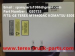 TEREX GE WHEEL MOTOR 830E KOMATSU MT4400AC UNIT RIG BUCYRUS CATERPILLAR NHL TR45 TR50 TR60 TR70 MT4400AC MT3600 MT3700 NTE240 NTE260 BELAZ GE0755 POWER SUPPLY