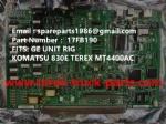 TEREX GE WHEEL MOTOR 830E KOMATSU MT4400AC UNIT RIG BUCYRUS CATERPILLAR NHL MT4400AC MT3600 MT3700 NTE240 NTE260 BELAZ CARD 17FB190